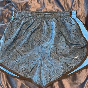 blue and black nike shorts